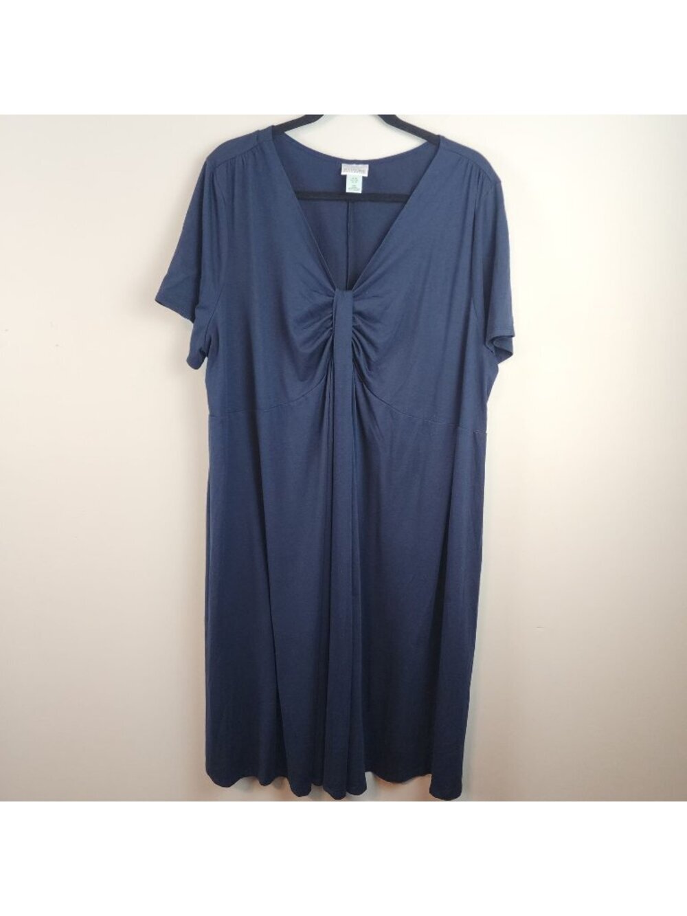 Motherhood Maternity Navy Dress Plus Size 3XL Short Sleeve